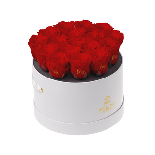 Magnaro Bloom – I Love you - 17 Personalized Roses - 100% Real (Preserved-Eternal)