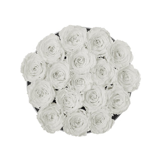 Magnaro Bloom - Happy Aniversary - 17 Personalized Roses - 100% Real (Preserved-Eternal)