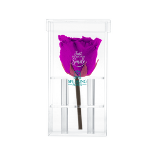 Luxara Uno – Just To see you Smile - Personalized Rose - 100% Real (Preserved-Eternal)